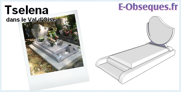 Pierre tombale Tselena Rose lilas